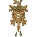 Kuckucksuhr Black Forest Holz Wanduhr Quartz 34cm