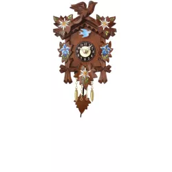 Kuckucksuhr Black Forest Holz Wanduhr Quartz 17cm