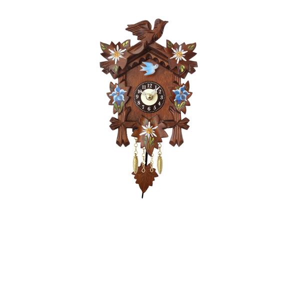 Kuckucksuhr Black Forest, Holz Wanduhr Quartz 17cm koloriert Kuckucksuhr Black Forest, Holz Wanduhr Quartz 17cm koloriert