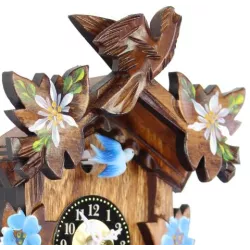 Kuckucksuhr Black Forest Holz Wanduhr Quartz 17cm
