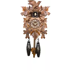 Kuckucksuhr Black Forest Holz Wanduhr Quartz 23cm