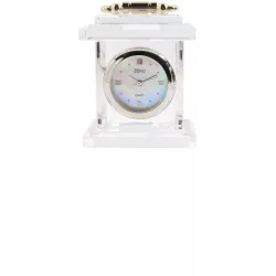 ZENO Miniaturuhr aus Bleikristall Quartz Tischuhr klein