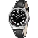 ZENO-WATCH BASEL Navigator Quartz Fliegeruhr schwarz