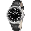 ZENO-WATCH BASEL Pilot Navigator Quartz Fliegeruhr schwarz
