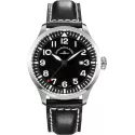 ZENO-WATCH BASEL Navigator Quartz Fliegeruhr schwarz