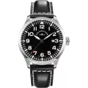 ZENO-WATCH BASEL Pilot Navigator Quartz Fliegeruhr schwarz