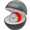 MONDAINE Globe Clock Quartz Tischuhr SBB Bahnhofsuhr rot