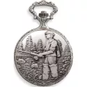 Vintage Taschenuhr Handaufzug Fischer chrom