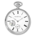 Klassik Taschenuhr Handaufzug Residence Open Heart silber