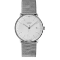 Junghans MAX BILL 38 Automatikuhr Stahl weiss Index Mesh Datum