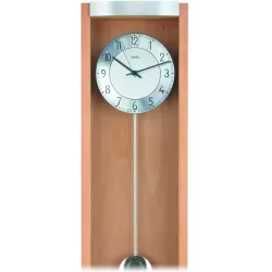AMS Regulator Funkwanduhr mit Pendel Buche