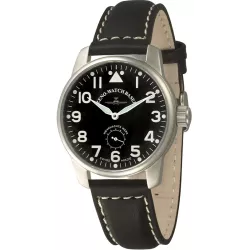 ZENO-WATCH BASEL Pilot Classic Handaufzug Fliegeruhr Wehrmachts Werk