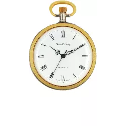 Klassik Taschenuhr Quartz Roma Lpine bicolor