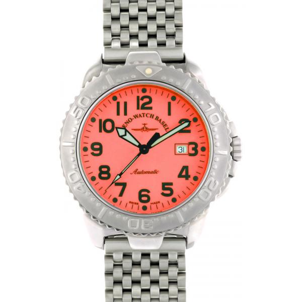 ZENO-WATCH BASEL, Herkules I, Automatik Sportuhr, Edelstahl pink ZENO-WATCH BASEL, Herkules I, Automatik Sportuhr, Edelstahl pink