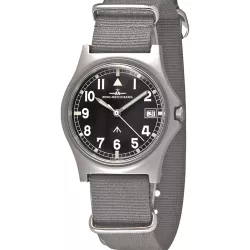 ZENO-WATCH BASEL BA Fliegeruhr Quartz Edelstahl Natoband