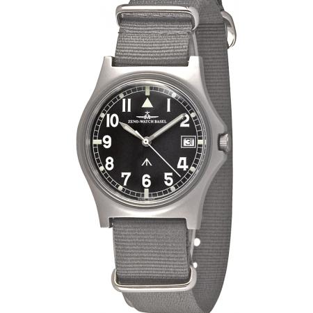 ZENO-WATCH BASEL BA Fliegeruhr Quartz Edelstahl Natoband