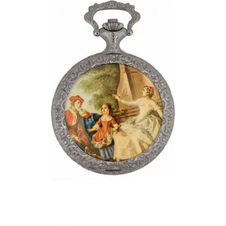 Retro Taschenuhren Handaufzug Barock Barde silber