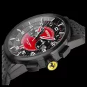 FERRARI Granturismo Chronograph Quartzuhr schwarz-rot