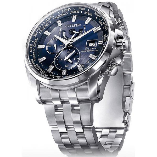 CITIZEN Elegant Weltzeit Eco Drive Solar Funkuhr, Edelstahl