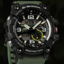 G-SHOCK Mudman Quartzuhr Kompass-Thermo schwarz/oliv