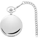 Klassik Taschenuhr Quartz chrom Datum
