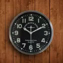 ZENO-WATCH BASEL Pilot Clock XL Flieger Wanduhr Sweep Silent Quartz