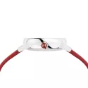 MONDAINE Evo2 30 Damen Bahnhofsuhr Big Date Saphirglas rot