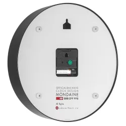 MONDAINE Wall Clock SBB Bahnhofswanduhr schwarz