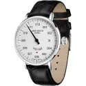 ZENO Bauhaus Einzeigeruhr 42mm weiss