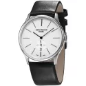 ZENO-WATCH BASEL Bauhaus Quartuhr weiss