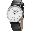ZENO-WATCH BASEL Bauhaus Quartuhr weiss