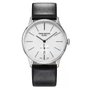 ZENO-WATCH BASEL Bauhaus Quartuhr weiss