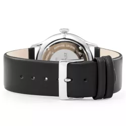 ZENO-WATCH BASEL Bauhaus Quartuhr schwarz