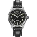 ZENO-WATCH BASEL Pilot Classic Fliegeruhr Automatik Edelstahl