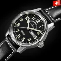 ZENO-WATCH BASEL Pilot Classic Fliegeruhr Automatik Tag Datum