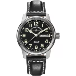 ZENO-WATCH BASEL Pilot Classic Fliegeruhr Automatik Tag Datum