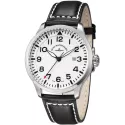 ZENO-WATCH BASEL Navigator Quartz Fliegeruhr weiss