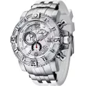 ZENO-WATCH BASEL Neptun 2 Quartz Chrono Edelstahl weiss