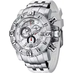 ZENO-WATCH BASEL Neptun 2 Quartz Chrono Edelstahl weiss