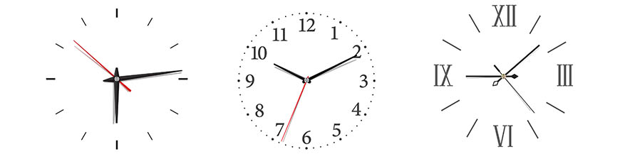 horloges analogique