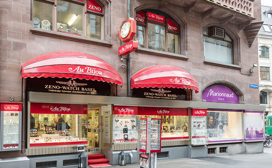 Uhren Fachgeschäft Au Bijou an der Rüdengasse 3 in Basel