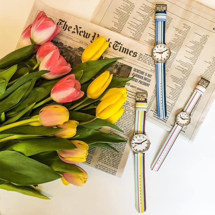 Montres de printemps de Mondaine