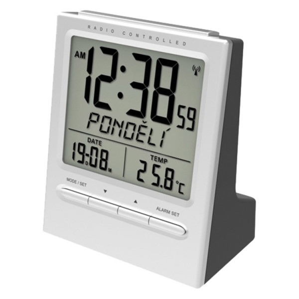 Funkwecker mit Thermometer