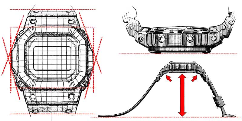 G-Shock Uhrenkonstruktion