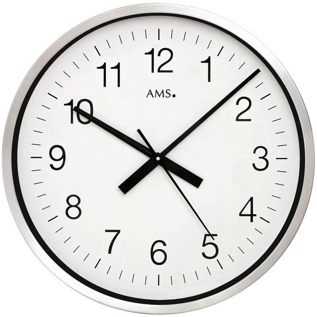 1 Stellen Sie die Zeiger für die Wanduhr ein