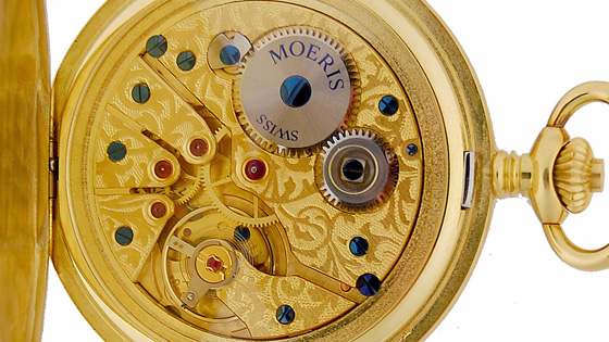 Unitas Taschenuhrwerk Moeris Taschenuhr