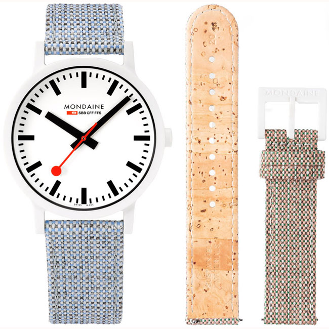 Montres blanches vegan de Mondaine