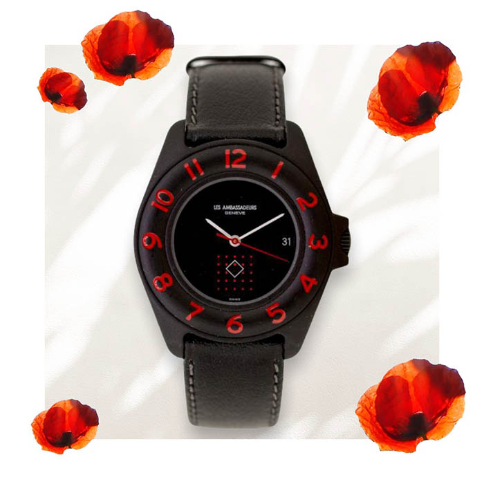 montres noires pour enfants