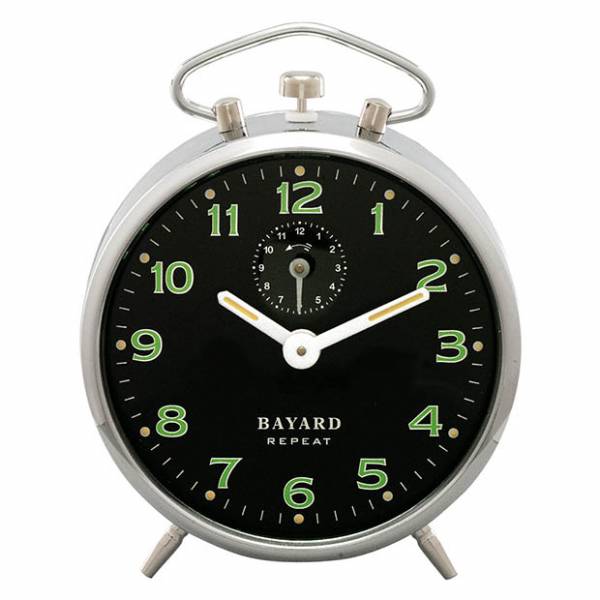 bayard-glocken-wecker-repetition-mechanisch-schwarz ⌚ Blog suisse Montres-en-Ligne Réveil senior avec affichages lumineux de Bayard
