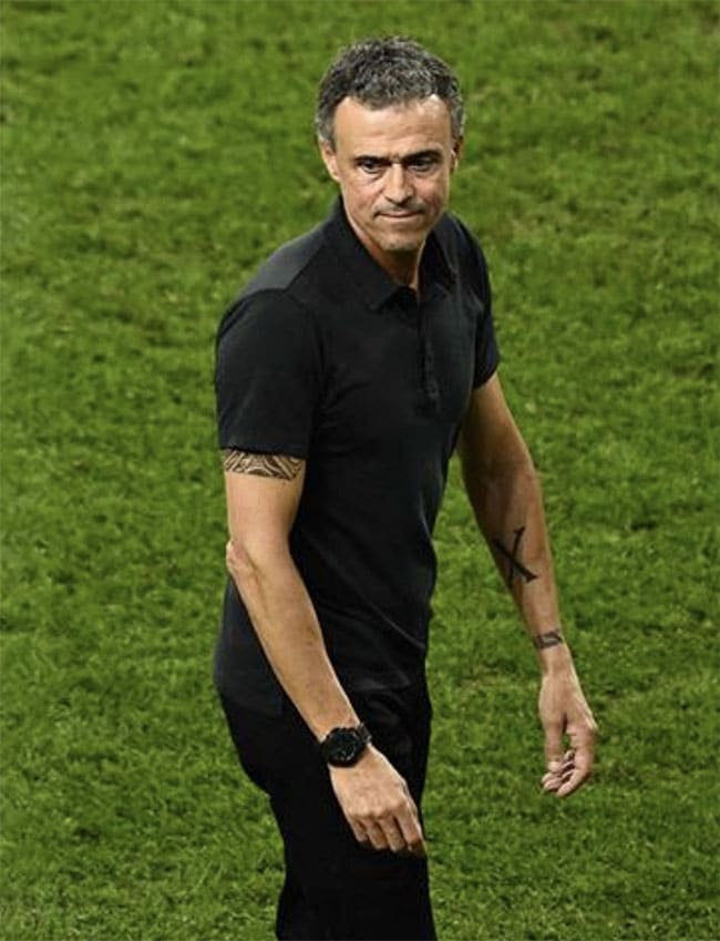 Luis Enrique - head coach of the Spain national football team - wears Luminox !